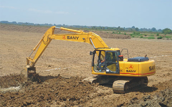 SANY Excavator Built Fishpond in Ecuador