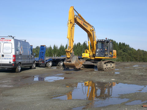 SANY excavators used in the construction of ADAC building