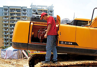 SANY Excavators maintenance on a daily basis