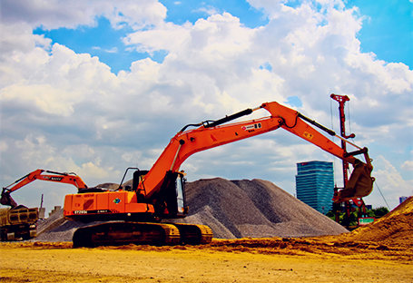 SANY excavators in Thailand Bangsue Railway Station Project