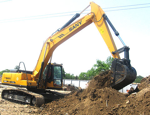 SANY SY235C excavators used in Beijing subway construction