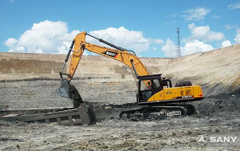 SANY SY365H-9 excavators used in projects of Turpan