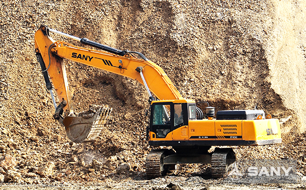 SANY SY365H large excavators used in copper mine in Zambia