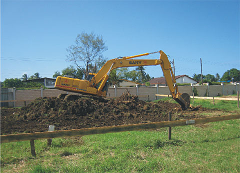 SANY SY230 excavator used in Pension Scheme project in Kenya