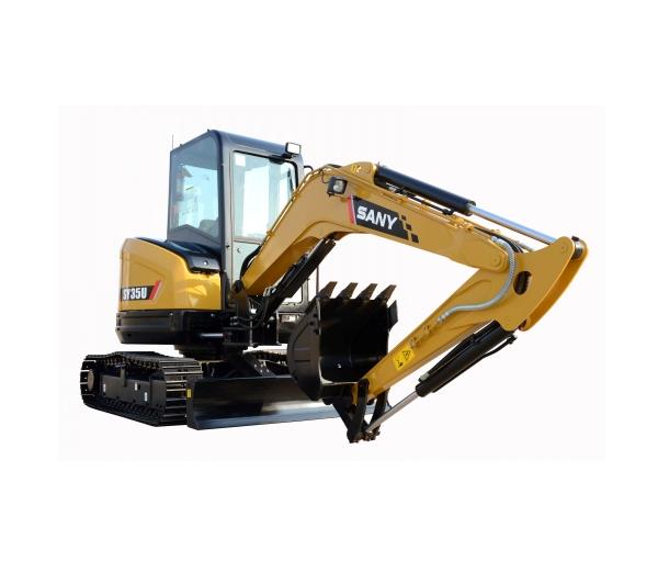 SANY mini digging machine 3.5 ton SY35U excavator used in farmland renovation in Australia